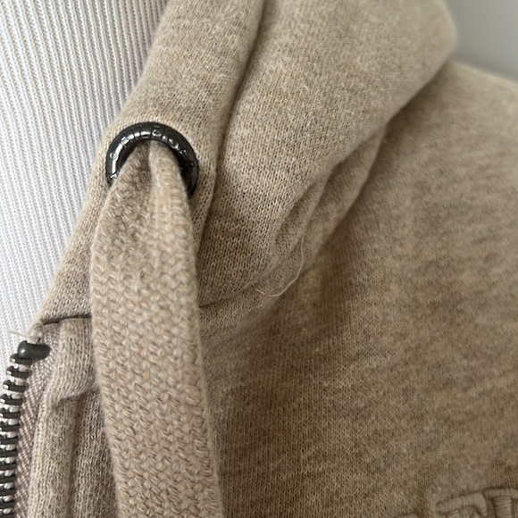 MEN’S Tommy Hilfiger beige fur lined zip up hoodie - Picture 8 of 11